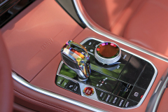 Interior detail of the BMW Concept Skytop, he crystals inside the gearstick in the cockpit add a touch of classy sophistication.