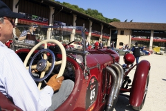 Thursday; cars assembly point at the Museo before the start