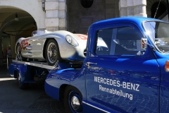 Thursday Mille Miglia Village- The Machine: Mercedes-Benz 300 SLR #658 on display  on  Corso Giuseppe (Mille Miglia 2015)