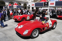 Thursday - Under the tent at Piazza Vittoria:  the location where the cars are sealed.