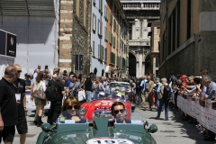 Thursday - Race drivers, musicians and model on the Mille Miglia catwalk