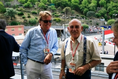 Sir Stirling Moss and one of our clients (guests)  at the GP Historique Monaco