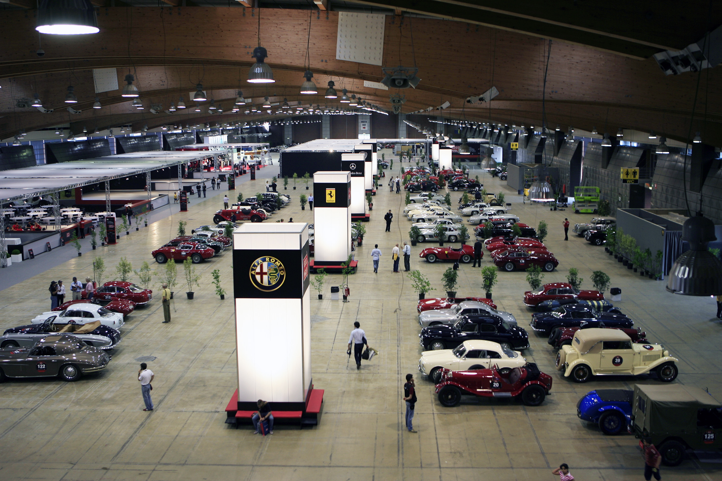 Scrutineering in the expo hall was strickly for participants  (2008)
