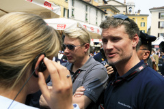 Mika Häkkinen and David Coulthard