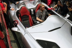 Mika Häkkinen and the  Mercedes-Benz SLR McLaren Stirling Mossworld premiere on the road