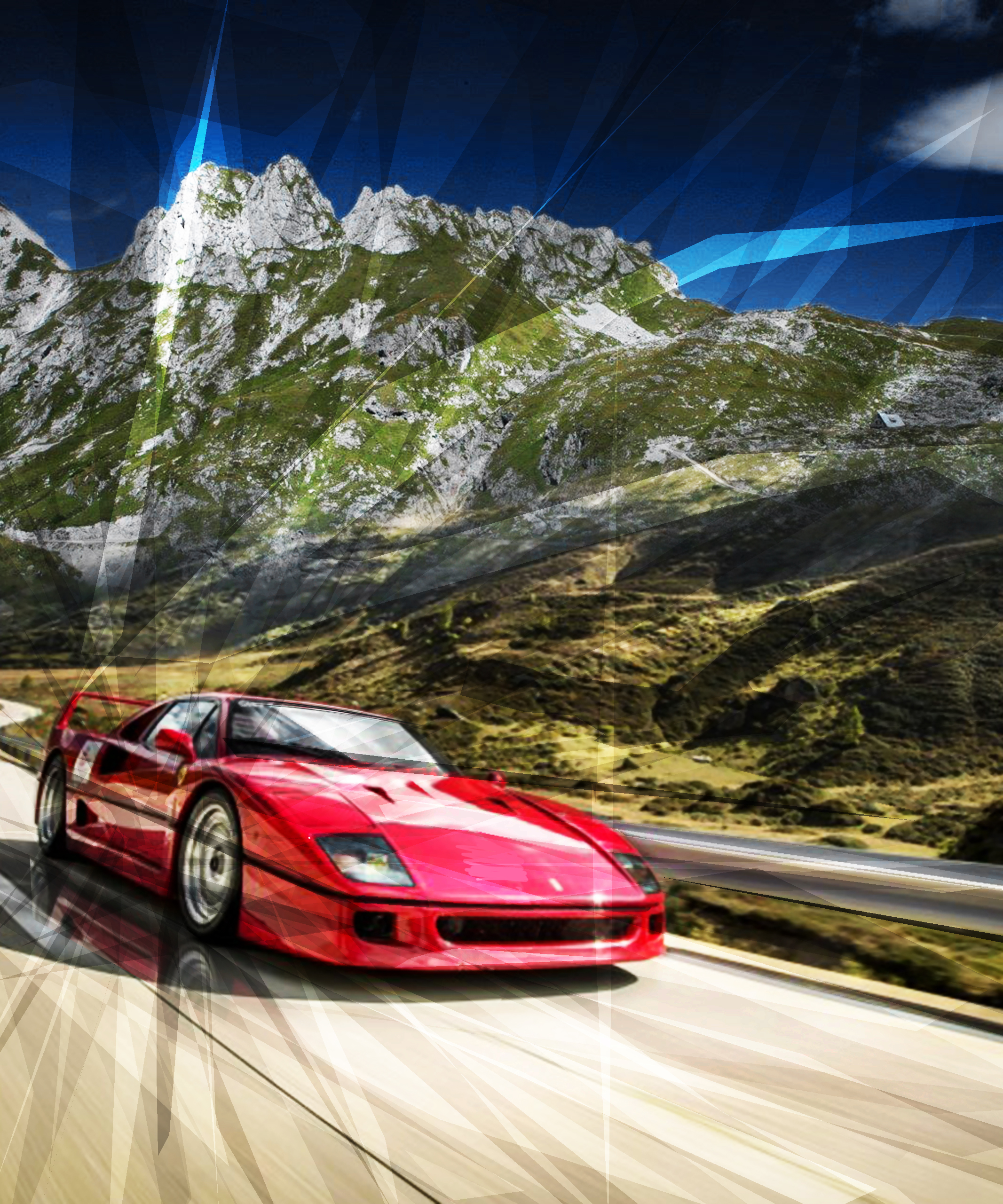 Ferrari F40 poster