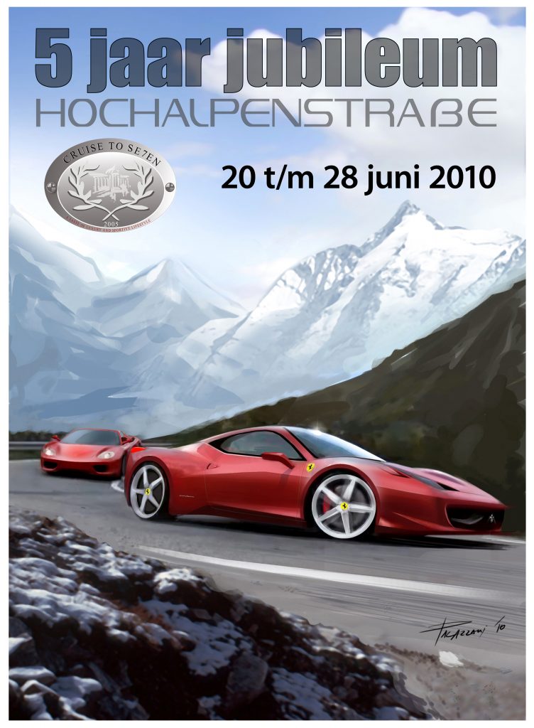 Cruise to Se7en Hochalpenstraße poster. Edition 2010 by Palazzani